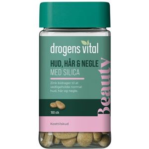 Drogens Vital Hud, Hår & Negle Kosttilskud 160 stk - Hår og negle vitaminer - Vitaminer til huden - Hår vitamin, vitaminer til negle