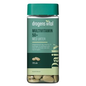 Drogens Vital Multivitamin med urter 50+ Kosttilskud 170 stk - Magnesiumtilskud