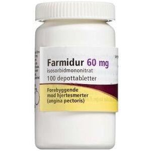 Farmidur 60 mg (Håndkøb, apoteksforbeholdt) 100 stk Depottabletter Orifarm generics