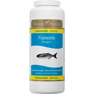 Fitness Pharma Fiskeolie 1000mg Kosttilskud 200 kap.