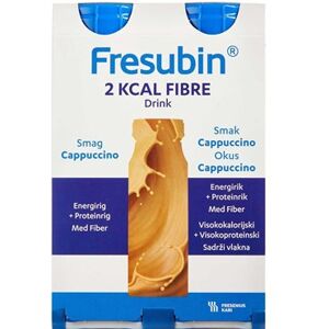 Fresubin 2 kcal Fibertilskud Cappuccino Drink Kosttilskud 4 x 200 ml