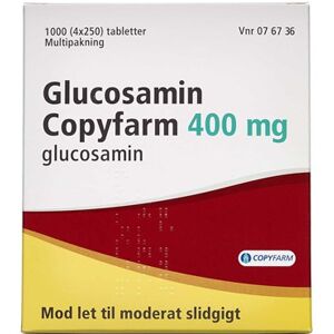 Glucosamin "Copyfarm" 400 mg 1000 stk Filmovertrukne tabletter Glucosamin Copyfarm