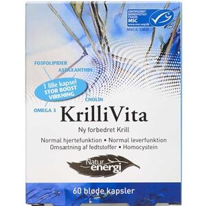 Natur Energi Krillivita 500 mg kapsler Kosttilskud 60 stk - Krillolie