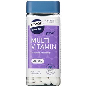 Livol Multi Basis Voksen Tabletter Kosttilskud 230 stk - Multivitaminer