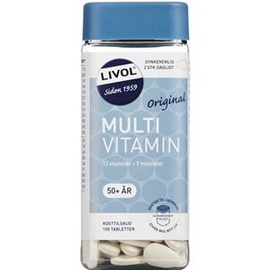 Livol Multivitamin 50+ Tabletter Kosttilskud 150 stk - Kosttilskud overgangsalder