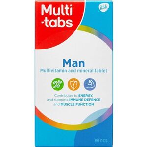 Multi-tabs Man Tabletter Kosttilskud 60 stk - Multivitaminer