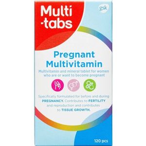 Multi-Tabs Pregnant Multivitamin Kosttilskud 120 stk - Multivitaminer