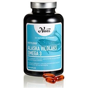 Nani Alaska Vildlaks Omega 3 - Omega 3 6 9 - Kosttilskud 180 stk - Fiskeolie