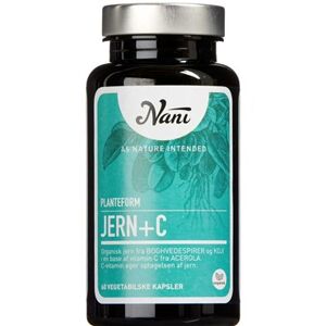 Nani Jern+C på organisk planteform Kosttilskud 60 stk - C-Vitamin - Jerntilskud - Vit C