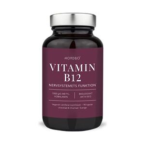 NORDBO B12 90 kapsler VEGAN Kosttilskud 90 stk - B-Vitaminer