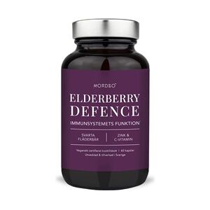 NORDBO Elderberry Defence 60 kapsler VEGAN Kosttilskud 60 stk - C-Vitamin