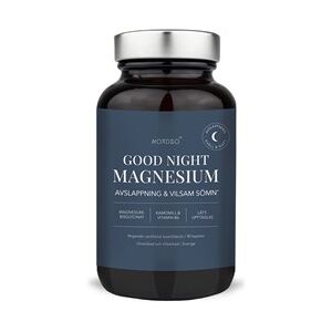 NORDBO Good Night Magnesium 90 kapsler VEGAN 90 stk - B-Vitaminer - Kosttilskud