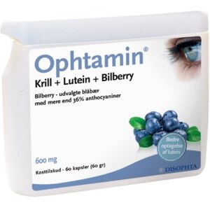 Ophtamin Blueberry Kosttilskud 60 stk - Blåbær Vitaminer