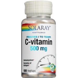 Solaray C-Vitamin 500 mg Kosttilskud 100 stk - Vitaminer - Vit C