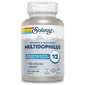 Solaray Multidophilus 12 Kosttilskud 100 stk. - Mælkesyrebakterier