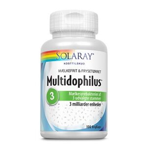 Solaray Multidophilus 3 Kosttilskud 100 stk - Mælkesyrebakterier