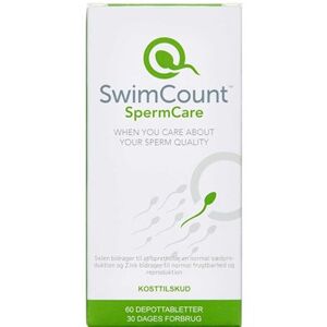 Swimcount Spermcare Kosttilskud 60 stk