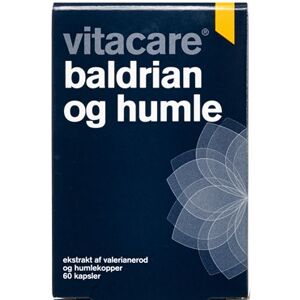 Vitacare Baldrian og Humle Kosttilskud 60 stk