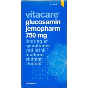 VitaCare "Glucosamin JemoPharm 750 mg 180 stk Filmovertrukne tabletter