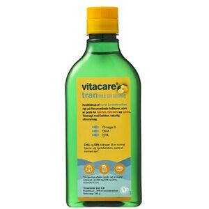 Vitacare levertran citrus Kosttilskud 375 ml - Fiskeolie