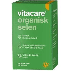 Vitacare Organisk Selen Kosttilskud 90 stk - Mineraler - Jern - Kalk