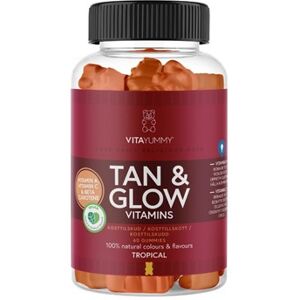 VitaYummy Tan & Glow Tropical Kosttilskud 60 stk - A-Vitamin