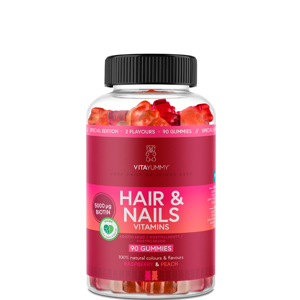 Vitayummy Hair & Nails Mixed - Raspberry & Peach (90 Stk.)