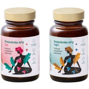 HealthLabs ProbioticMe No.2 Day+Night probiotikum i en to-ingrediens formel kosttilskud 60 kapsler