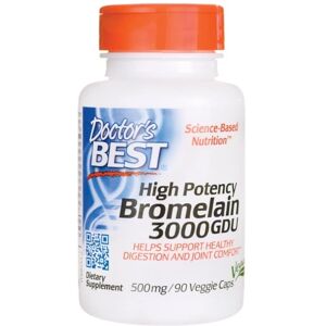 Doctor's Best Høj Potens Bromelain 3000 Gdu, 500mg - 90 Vcaps