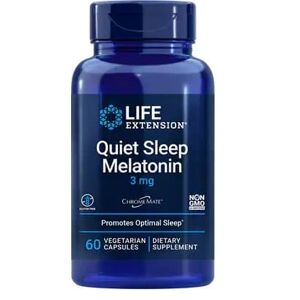 Life Extension Stille Søvn Melatonin, 3mg - 60 Vegetabilske Kapsler