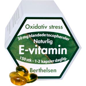 Berthelsen E-vitamin 30 mg 150 tab. DATOVARE 07/2024