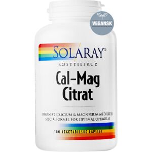 Solaray Cal-Mag Citrat 180 kapsler