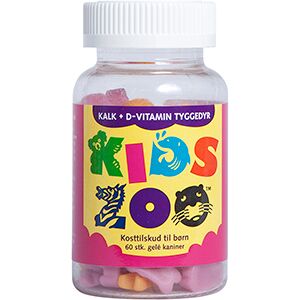 Kids Zoo Kalk + D-vitamin 60 stk.