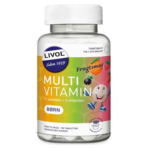 Livol Multivitamin Børn Frugtsmag   150 stk.