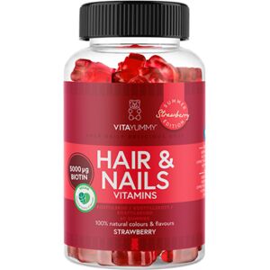 Vitayummy Hair & Nails Vitamins Strawberry Summer Edition   60 stk.