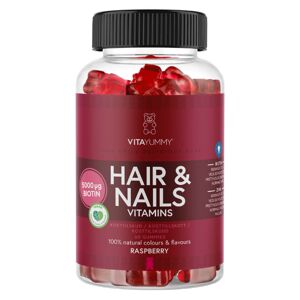 Vitayummy Hair & Nails Vitamins Raspberry   60 stk.