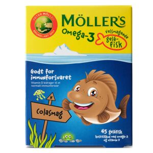 Møllers Tran Omega-3 Gelé-Fisk Cola   45 stk.