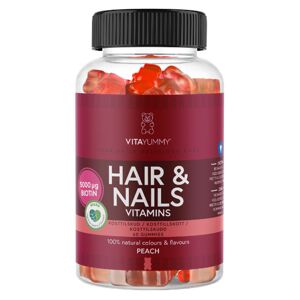 VitaYummy Hair & Nails Vitamins Peach   60 stk.