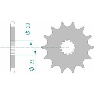 AFAM Standard stålhjul 22404 - 525