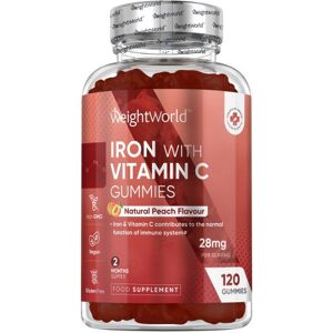 Jern + C-vitamin 120 gummies - Jerntilskud til immunforsvar og energi