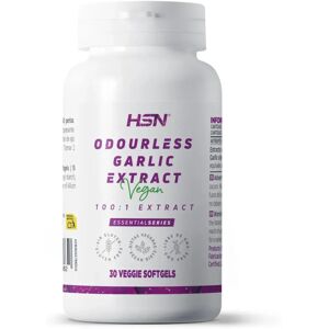 HSN Extracto de aceite de ajo inodoro (100:1) 10mg - 30 perlas vegetales