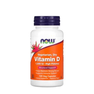 Now Foods Now Vitamina D 1000UI Cápsulas x120