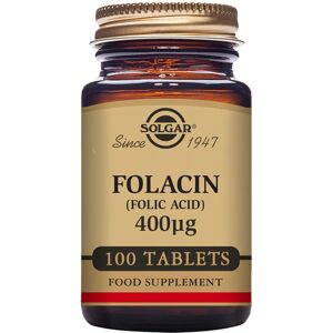 Solgar Folacina (Ácido Fólico) 400mcg Comprimidos x100