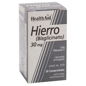 Health Aid Hierro Bisglicinato + Vit C 30 Tabs