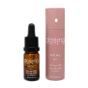 Dosing Heal 200 mg CBD / 200 mg CBG Oil Blend 10 ml