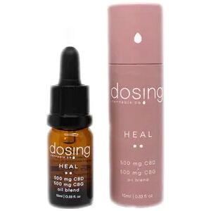 Dosing Heal 500 mg CBD / 500 mg CBG Oil Blend 10 ml