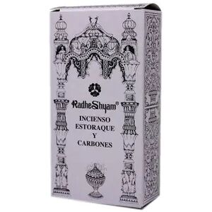 Radhe Shyam Incienso Estoraque Y Carbones Radhe 100g