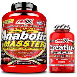 Amix Nutrition Pack Regalo Anabolic Masster 2,20 Kg + Creatina 30 Caps Fresa