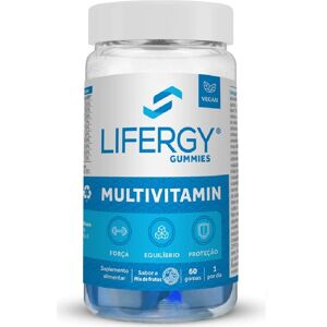 Lifergy Gummies Multivitamínico - Deficiencias minerales, fatiga física y mental 60 gominolas Tutti Frutti