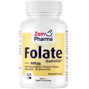 ZeinPharma Ácido fólico Quatrefolic® Premium 120 caps.